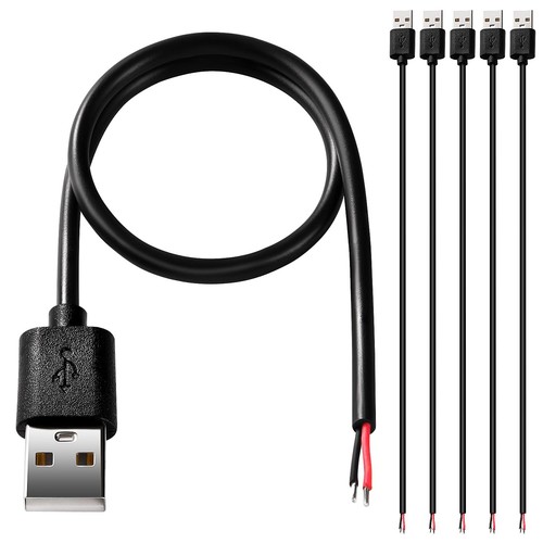 Usb kabel kunststoff - 30cm, 5v