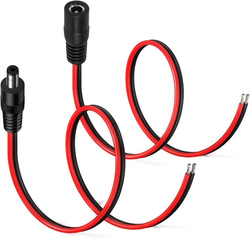 14awg 5x2 5mm dc - 5,5x2,5mm, stecker