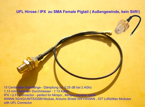 Ufl hirose ipx - /, sma