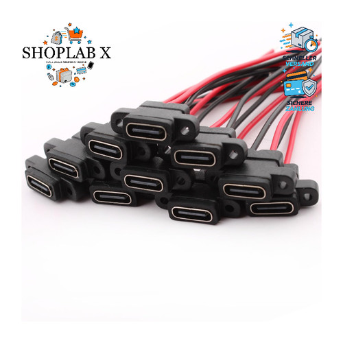 Usb buchse 10pcs wasserdicht - usb-c-buchse,